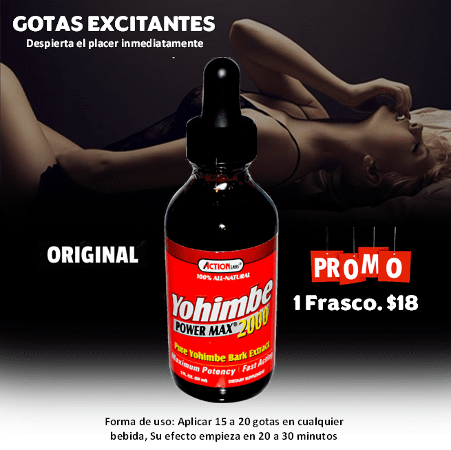Yohimbe Gotas Excitantes Femeninas | Sexy Promociones Sex Shop Ecuador