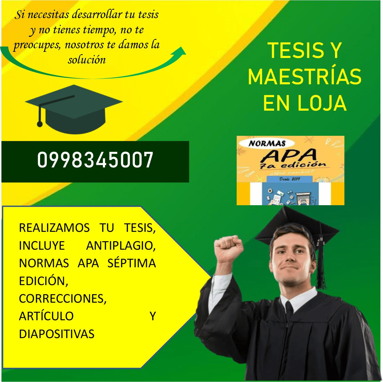 TESIS MAESTRÍAS Y DOCTORADOS (SE DESARROLLA EN TODA CARRERA)