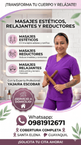 Masajes estéticos, relajantes y reductores a Domicilio :: Santa Elena y Guayaquil Masajes estéticos, relajantes y reductores a Domicilio :: Santa Elena y Guayaquil