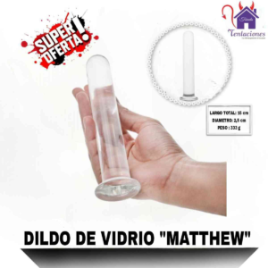 Dildo o Consolador de Vidrio "Matthew"