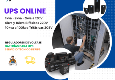 UPS 1KVA, UPS 2KVA, UPS 3KVA, UPS 6KVA, UPS 10KVA, UPS 15KVA, UPS 20KVA, UPS 30KVA, UPS 40KVA, UPS 60KVA, UPS 80KVA UPS 100KVA BATERIA-UPS-SERVICIO-TECNICO-UPS-ONLINE-REGULADORES-DE-VOLTAJE