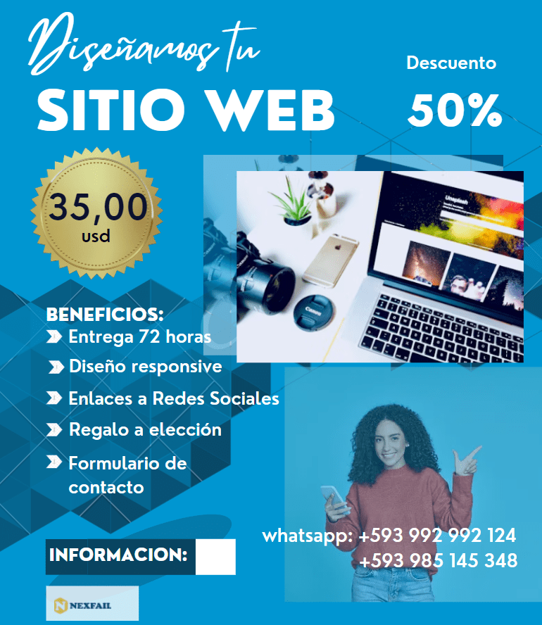 Tu sitio web al mejor precio + regalos !!!