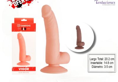 Dildo o Consolador Realista "Vigor" - Tienda Tentaciones Sex Shop Guayaquil Ecuador TT1037