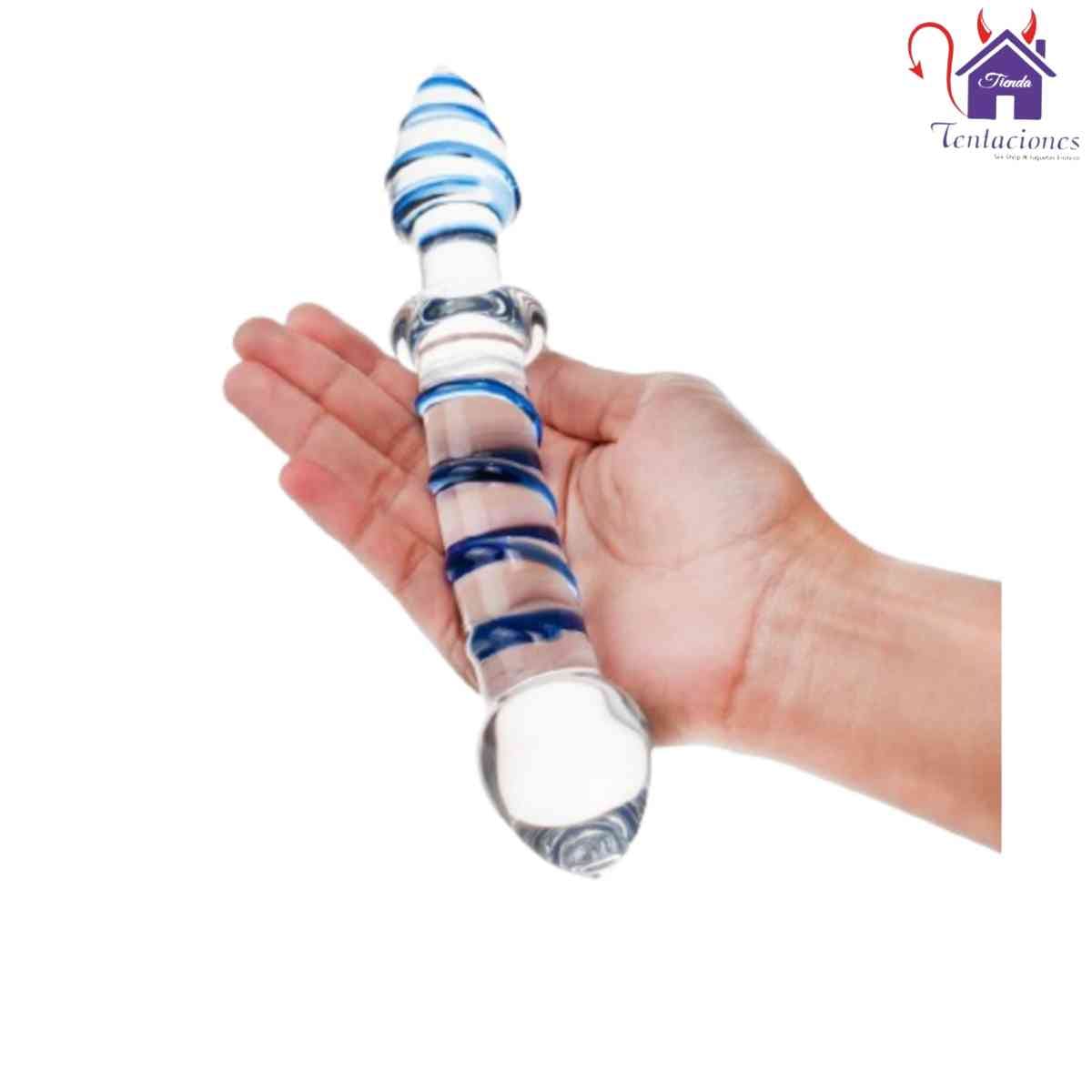 Dildo o Consolador de Vidrio “Billy Azul”