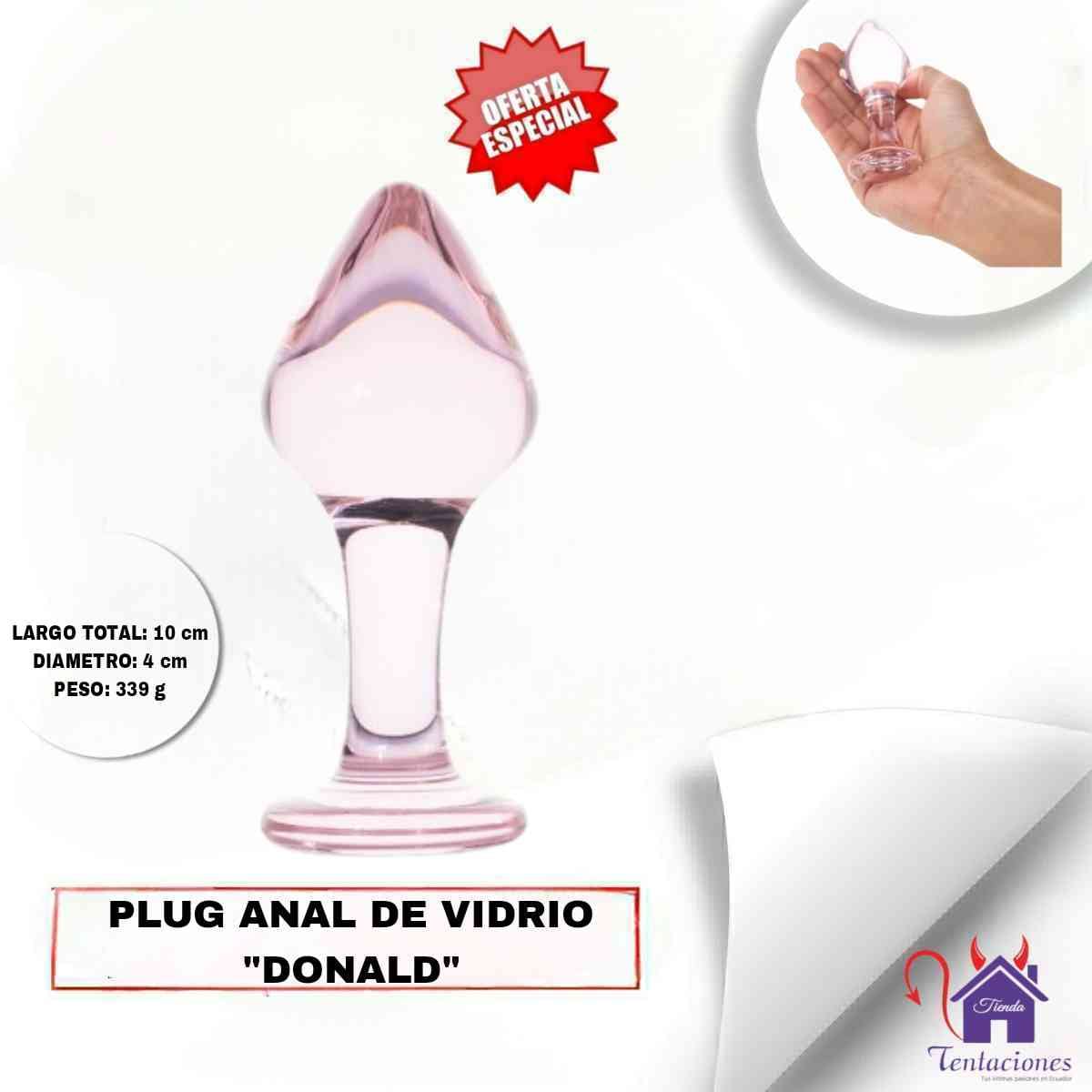 Plug Anal de Vidrio “Donald”
