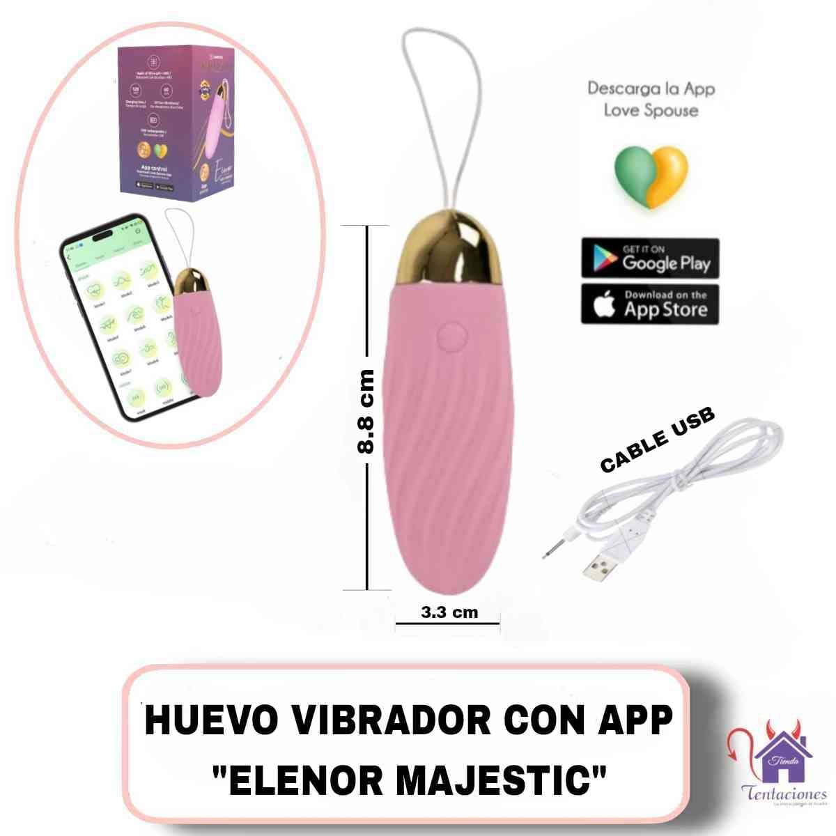 Huevo Vibrador con App Elenor Majestic