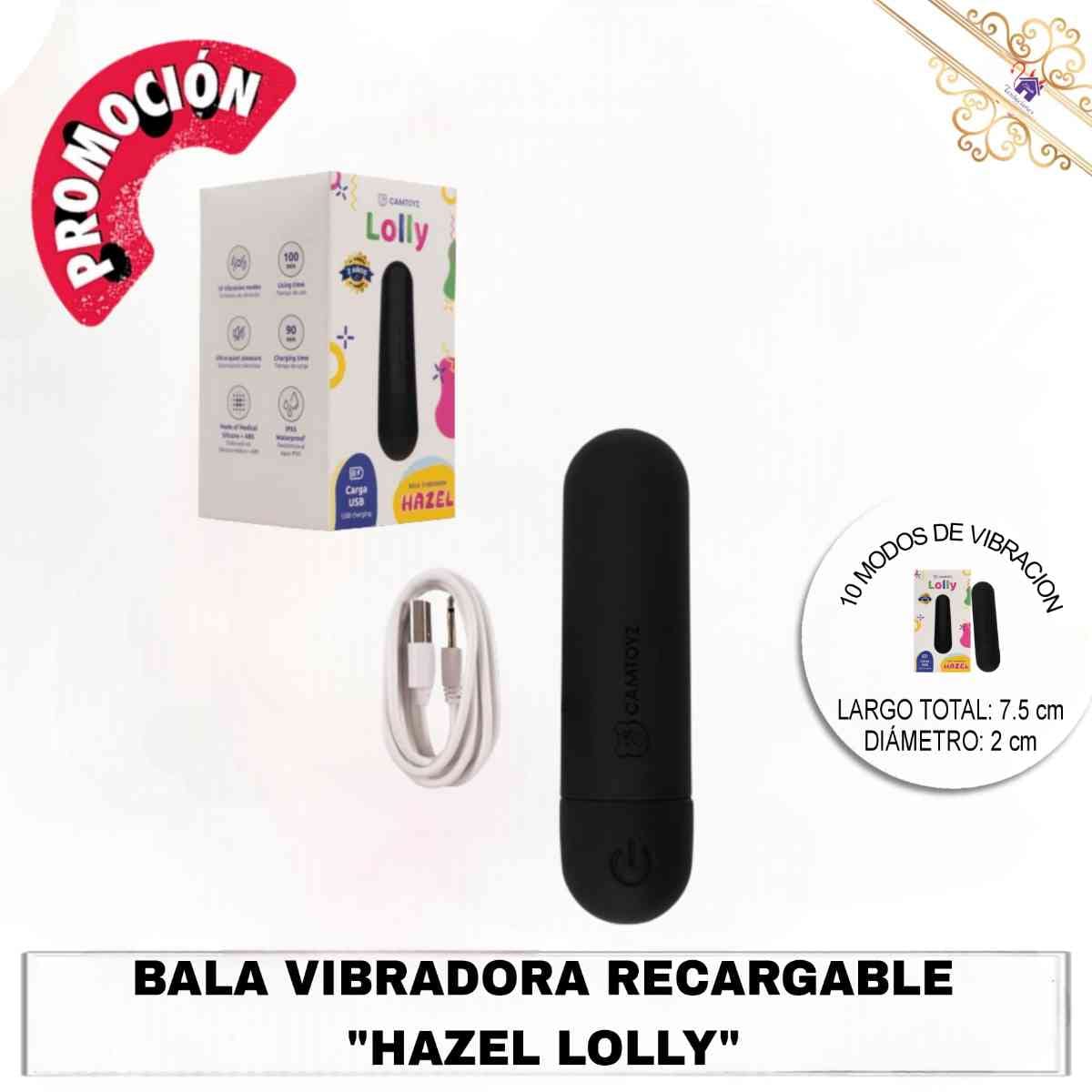 Bala Vibradora Recargable “Hazel Lolly”