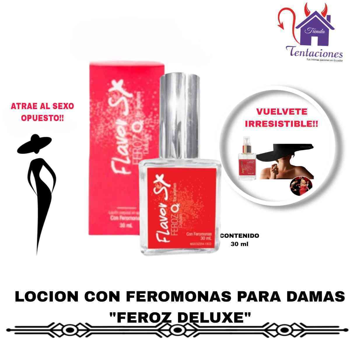Loción con Feromonas para Mujer “Feroz Deluxe”