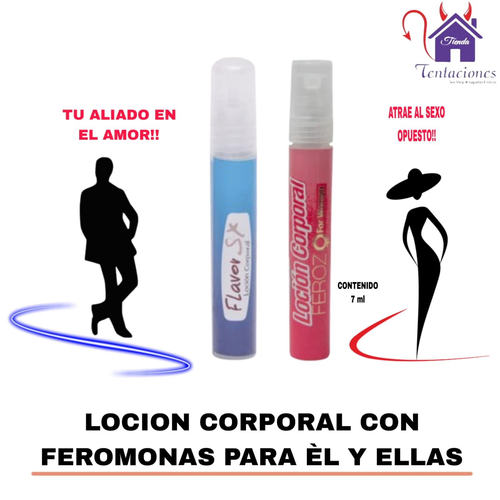 Loción con Feromonas para hombre y mujeres “Feroz Deluxe”