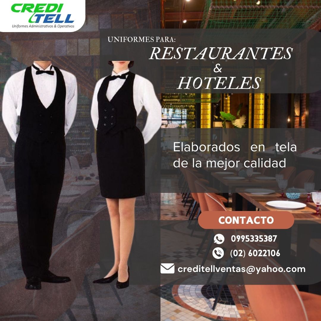 PRENDAS PARA TRABAJO EN HOTELES