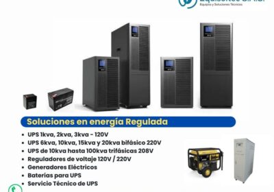 UPS online, UPS Bifásico, UPS trifásico, Generadores Eléctricos, Baterías para UPS REGULADOR-DE-VOLTAJE-UPS-ONLINE-BATERIAS-PARA-UPS-GENERADORES
