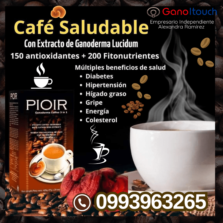 Café Ganoderma Lucidum Ecuador Pioir Gano iTouch