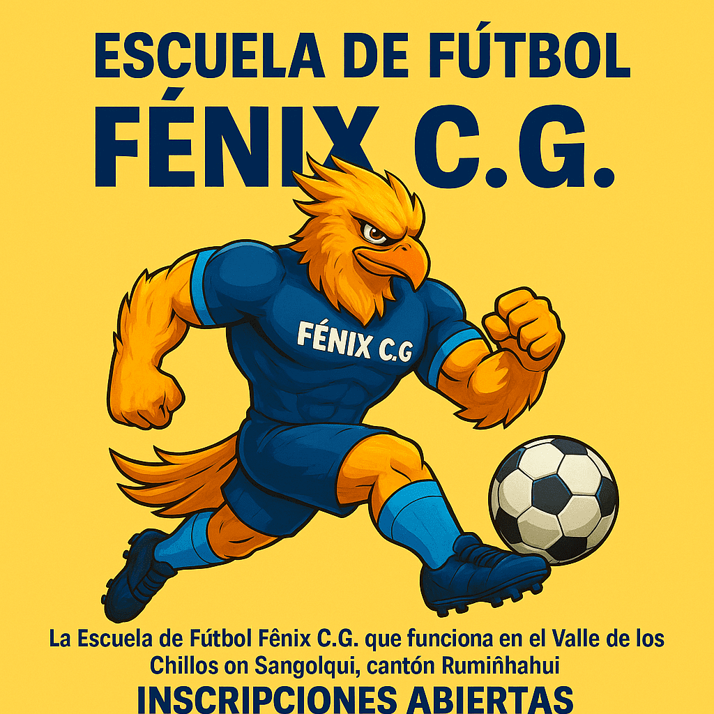 ESCUELA DE FÚTBOL FÉNIX CG SANGOLQUÍ 🏆 – INSCRIPCIONES ABIERTAS ⚽