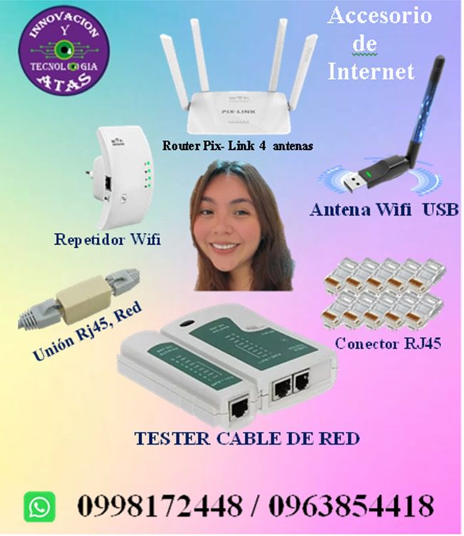 Router Pix-Link 4 antenas a $25