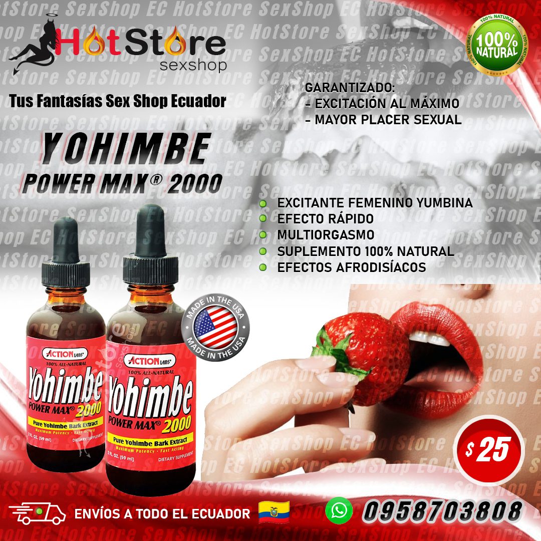 Yohimbe Gotas Excitantes Femeninas | HotStore Sex Shop Ecuador