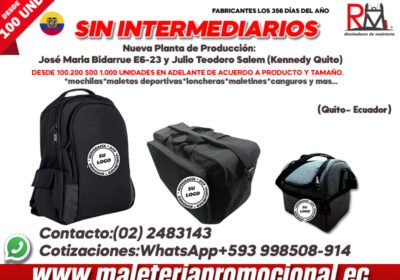 Fábrica de Mochilas Promocionales - Quito Ecuador articulos-promocionales-en-ecuador-fabricantes
