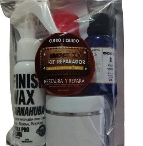 RENUEVA FÁCIL – Kit Reparador de Cuero Completo – Con Audio + Instrucciones