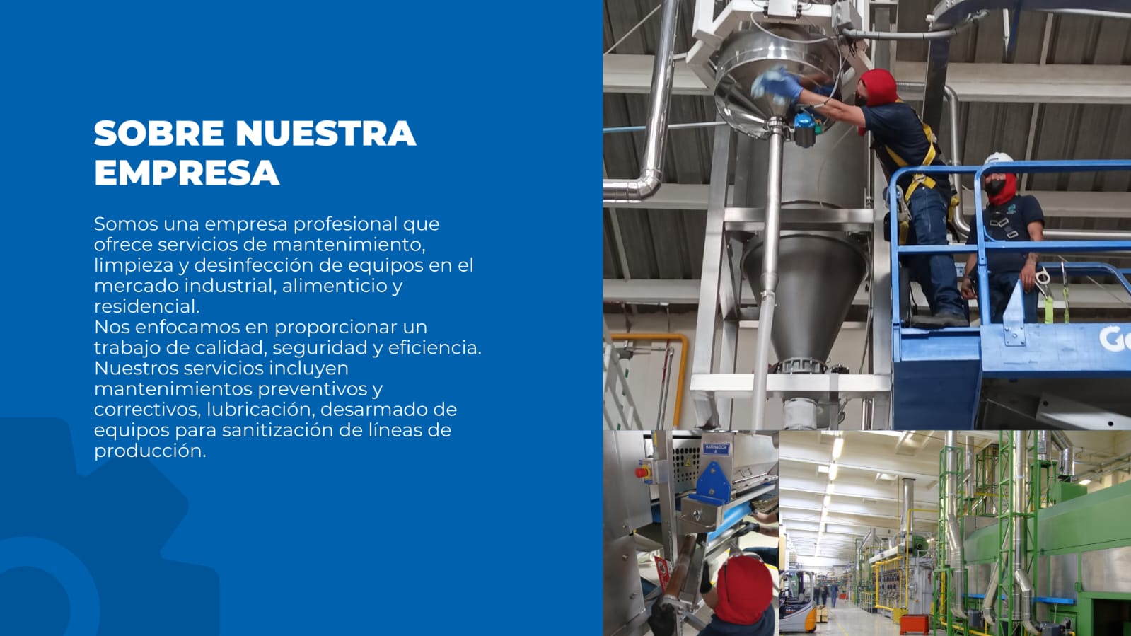 Mantenimientos y limpieza industrial