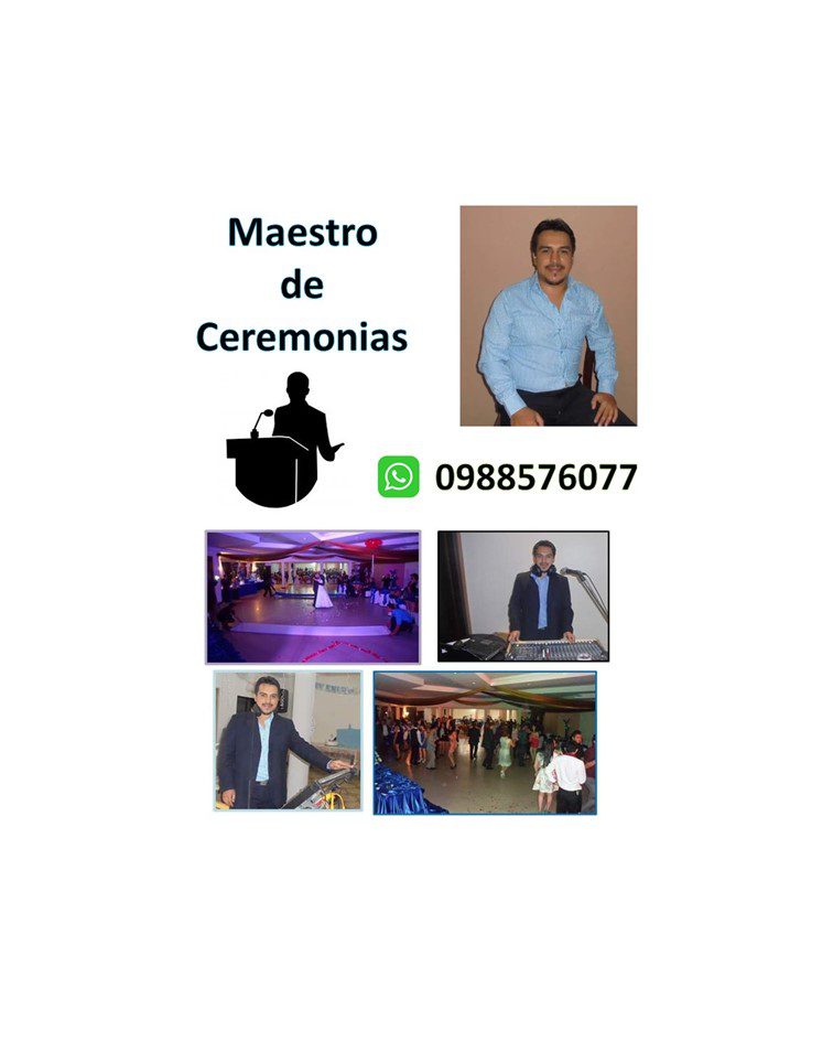 SERVICIO DE MAESTRO DE CEREMONIAS, ANIMADOR Y PRESENTADOR DE EVENTOS EN GUAYAQUIL