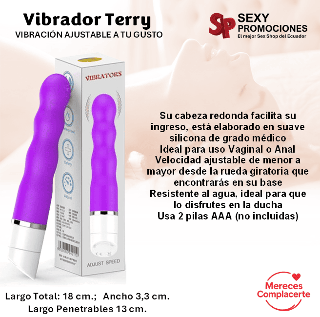 Vibrador de Silicona Terry Juguete Erótico