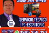 Servicios técnico profesional de portátiles, impresoras, CPU´s
