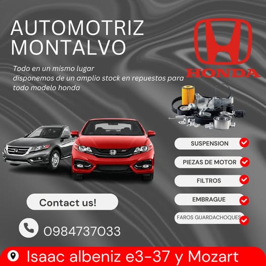 REPUESTOS HONDA EN QUITO NORTE