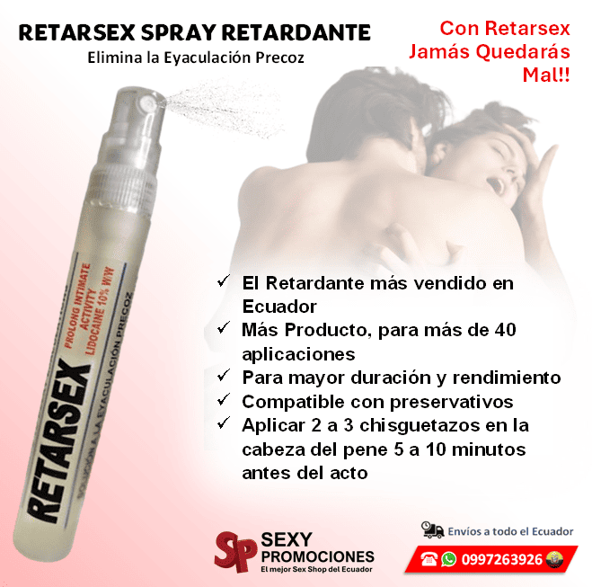 Spray Retardante Para la Eyaculación Precoz Retarsex