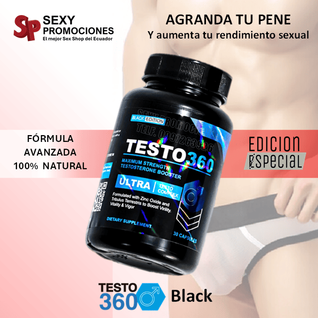 Testo 360 Black Agranda Pene | Potenciador Sexual