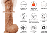 Vibrador Realista con Rotacion y Calefacción Spark Wand