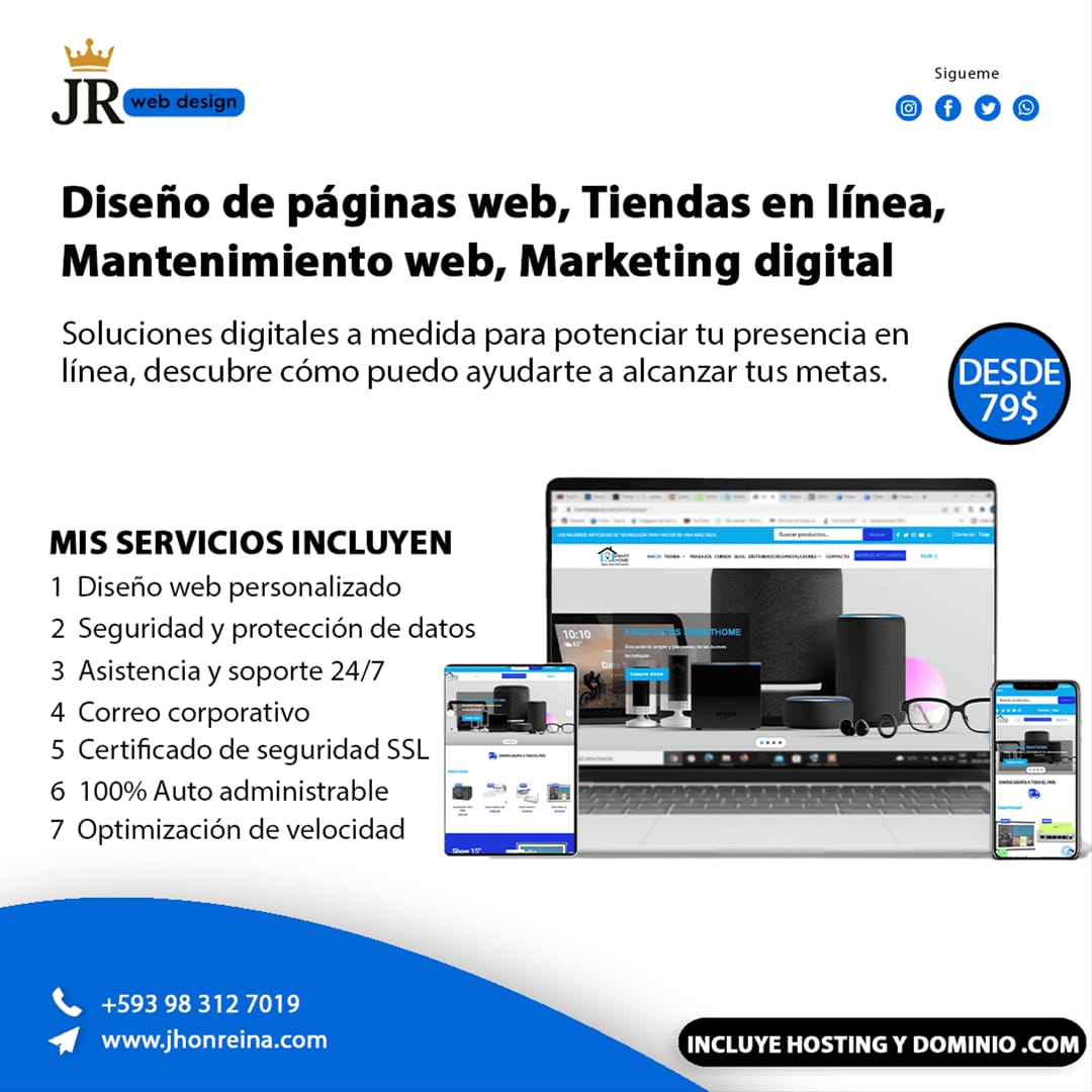 Diseño de Páginas Web Profesionales + IA + Hosting y dominio Gratis 🚀