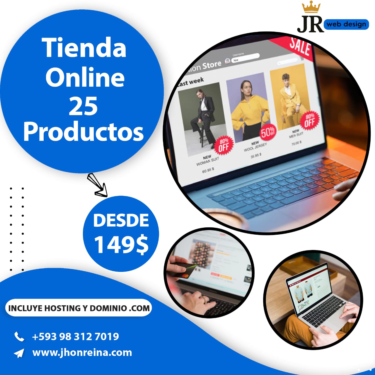 Diseño de Páginas Web Profesionales + IA + Hosting y dominio Gratis 🚀