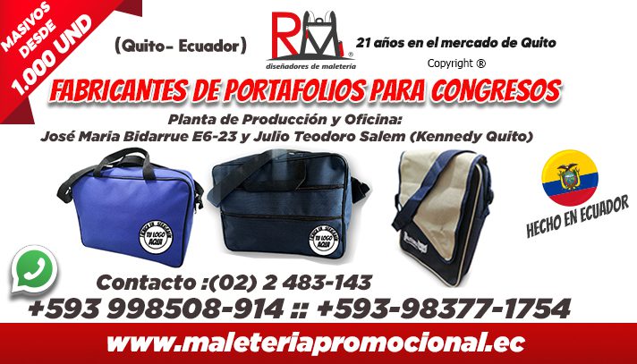 Fabricantes de Portafolios de Congreso, Seminarios, Convenciones