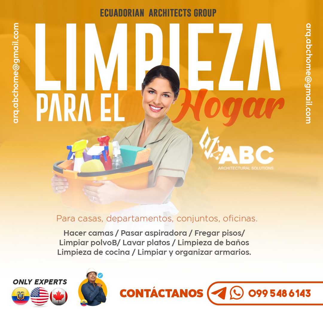 Limpiadora de casas en Manta: Asistencia de aseo y limpieza de departamentos – ABC Architectural solutions