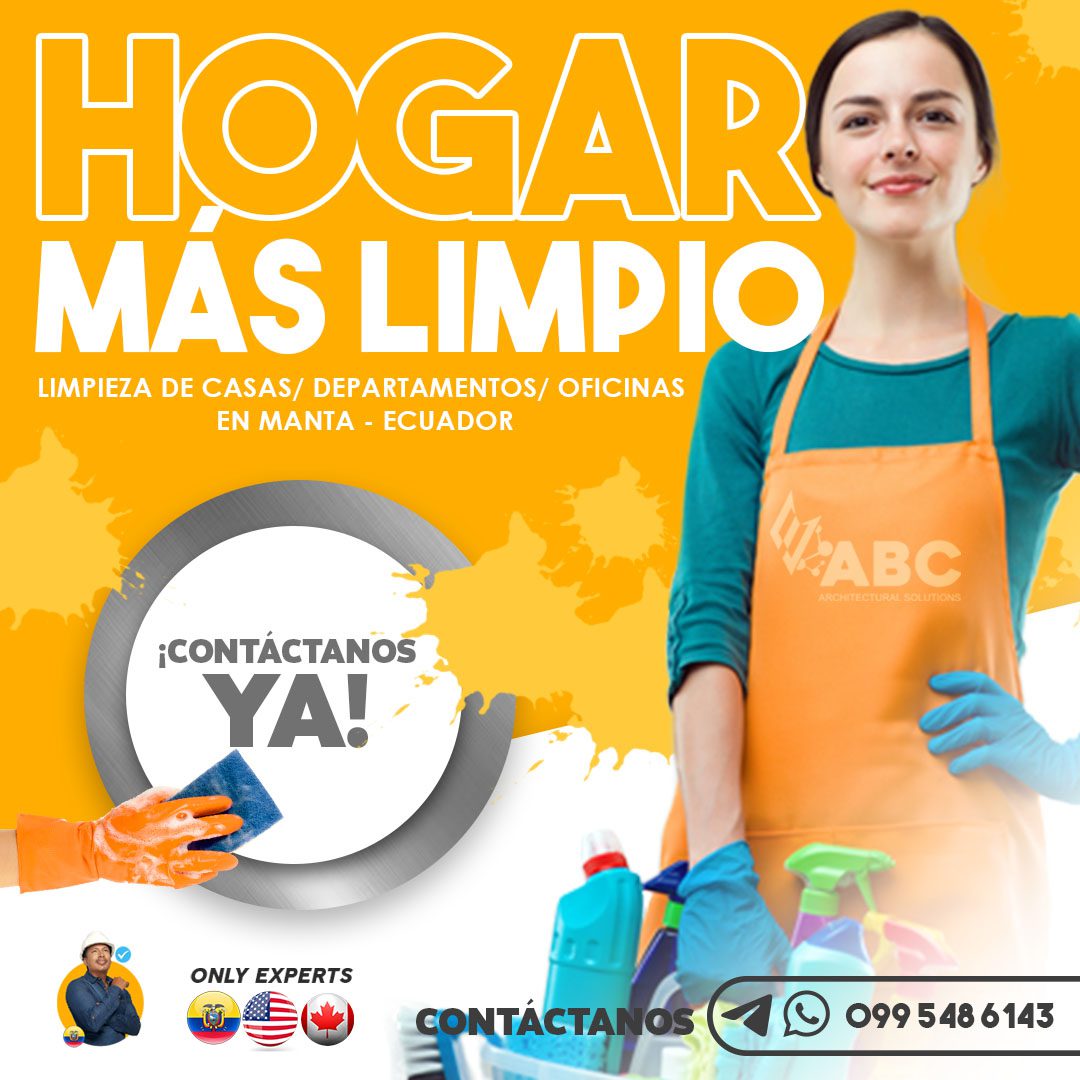 Limpiar casas en Manta: Servicio de limpieza del domicilio Limpieza apartamento garantizado