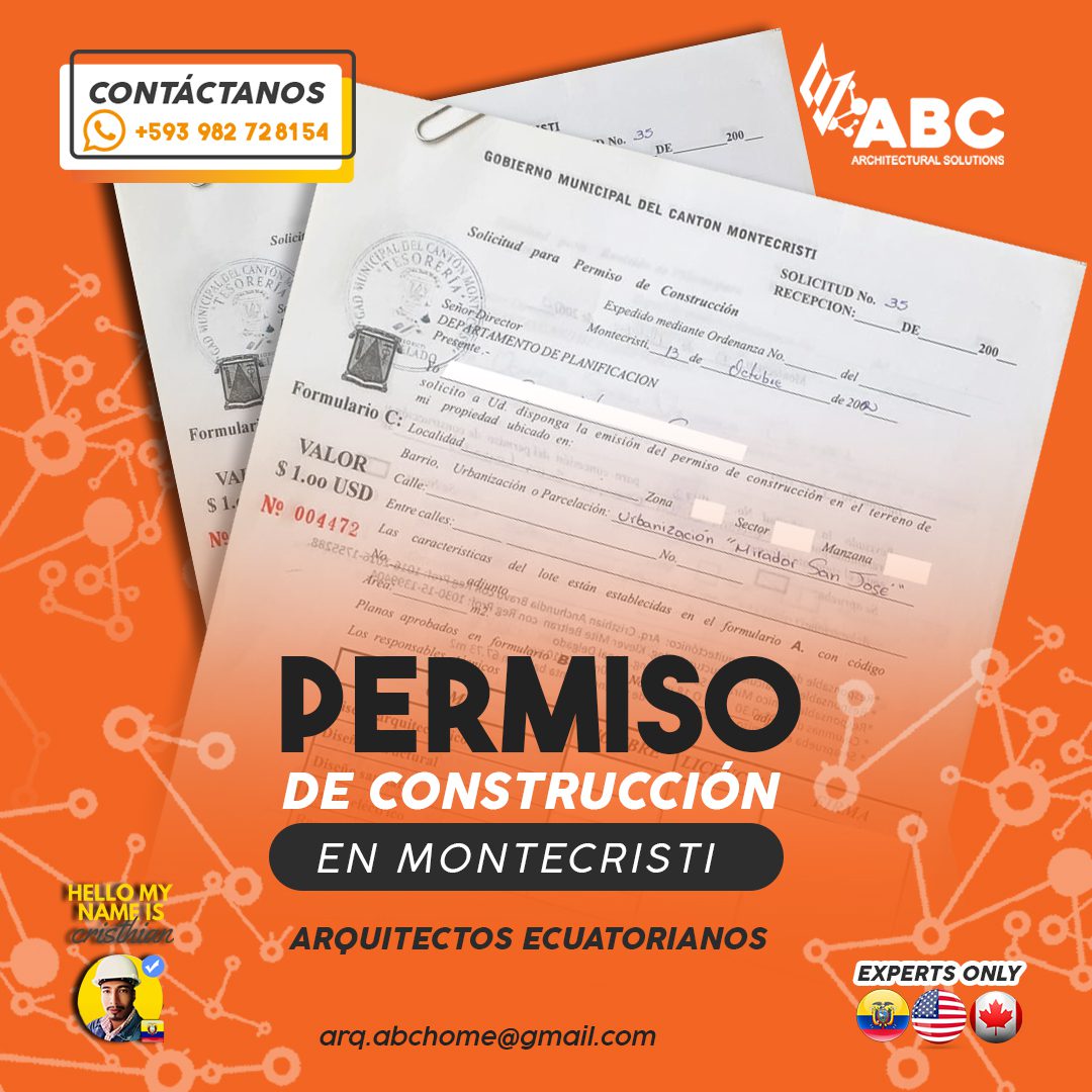 Certificado y trámites para Permisos de Construcción en Montecristi: arquitectos y constructora