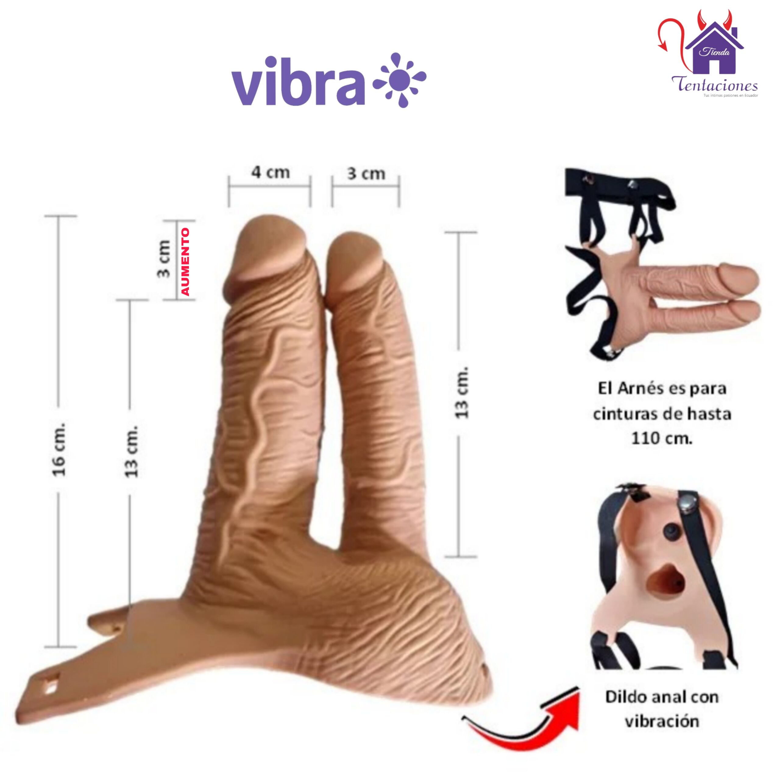 Arnés Hueco con Vibración Jivai