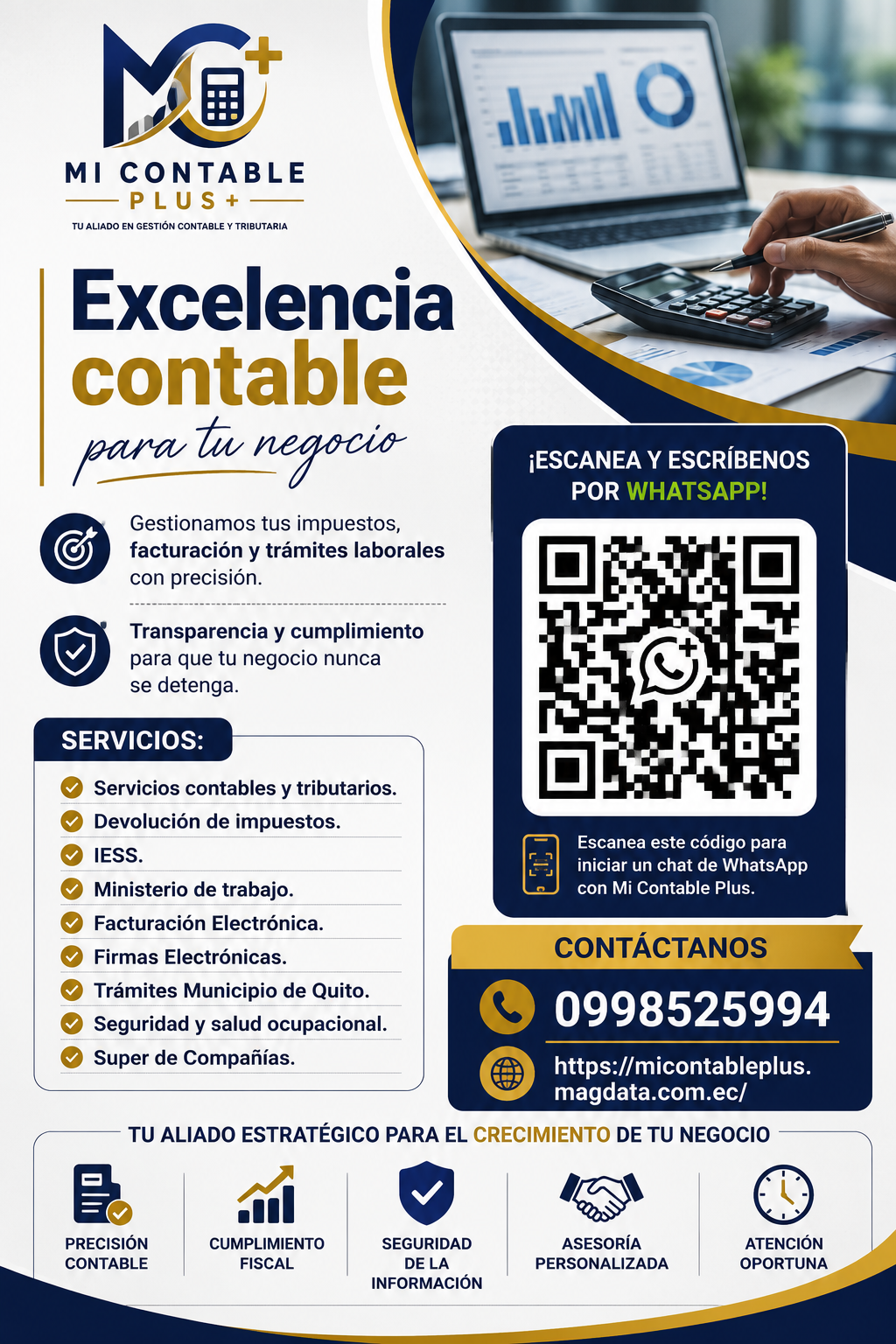 Gestionamos tus impuestos, facturación y trámites laborales con precisión