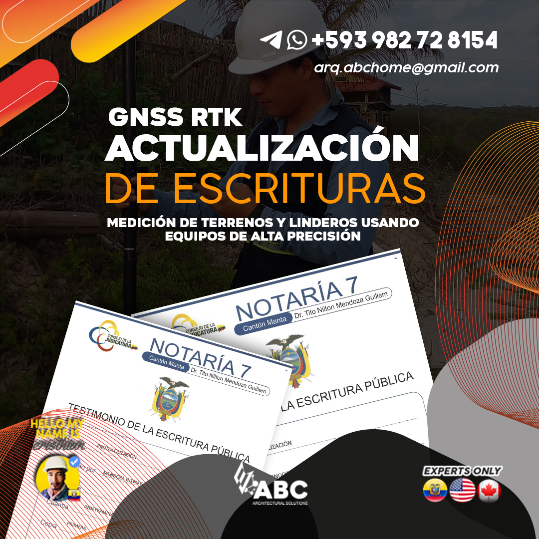 MEDICIÓN DE FINCAS, SUBDIVISIÓN DE LOTES Y TERRENOS EN CANTÓN 24 DE MAYO Y SUCRE EN MANABÍ