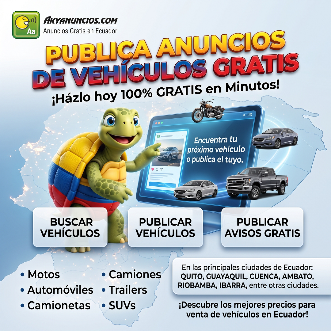 Publica Anuncios de Vehículos Gratis | Venta de Vehículos en Ecuador