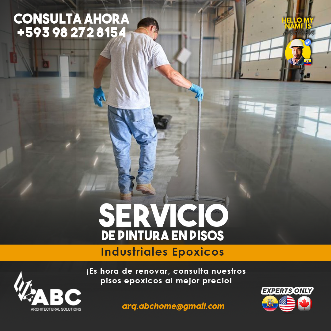 ¿Pisos epóxicos para Clínicas y Laboratorios en Portoviejo? Aplicación de Pintura epóxica Autonivelante Aseptico con Garantía Notariada | Arq. Cristhian