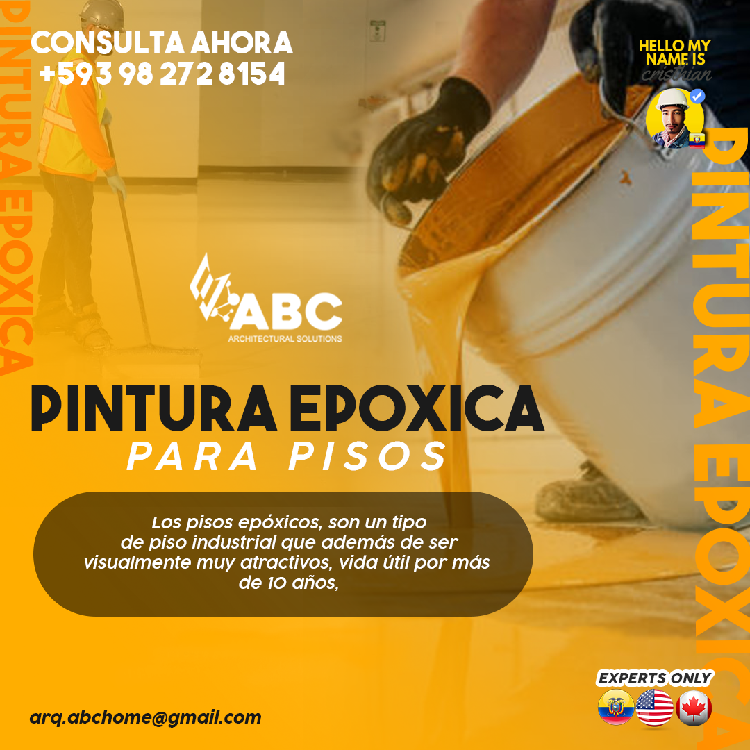 ¿Pisos epóxicos para Clínicas y Laboratorios en Portoviejo? Aplicación de Pintura epóxica Autonivelante Aseptico con Garantía Notariada | Arq. Cristhian