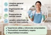Busco trabajo de Empleada Doméstica en Quito Norte y Cumbaya